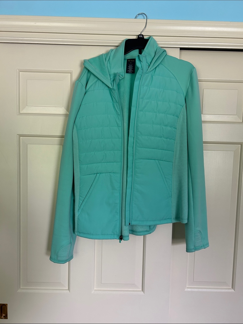 tek gear Mint Green Quilted Hooded Puffer Jacket